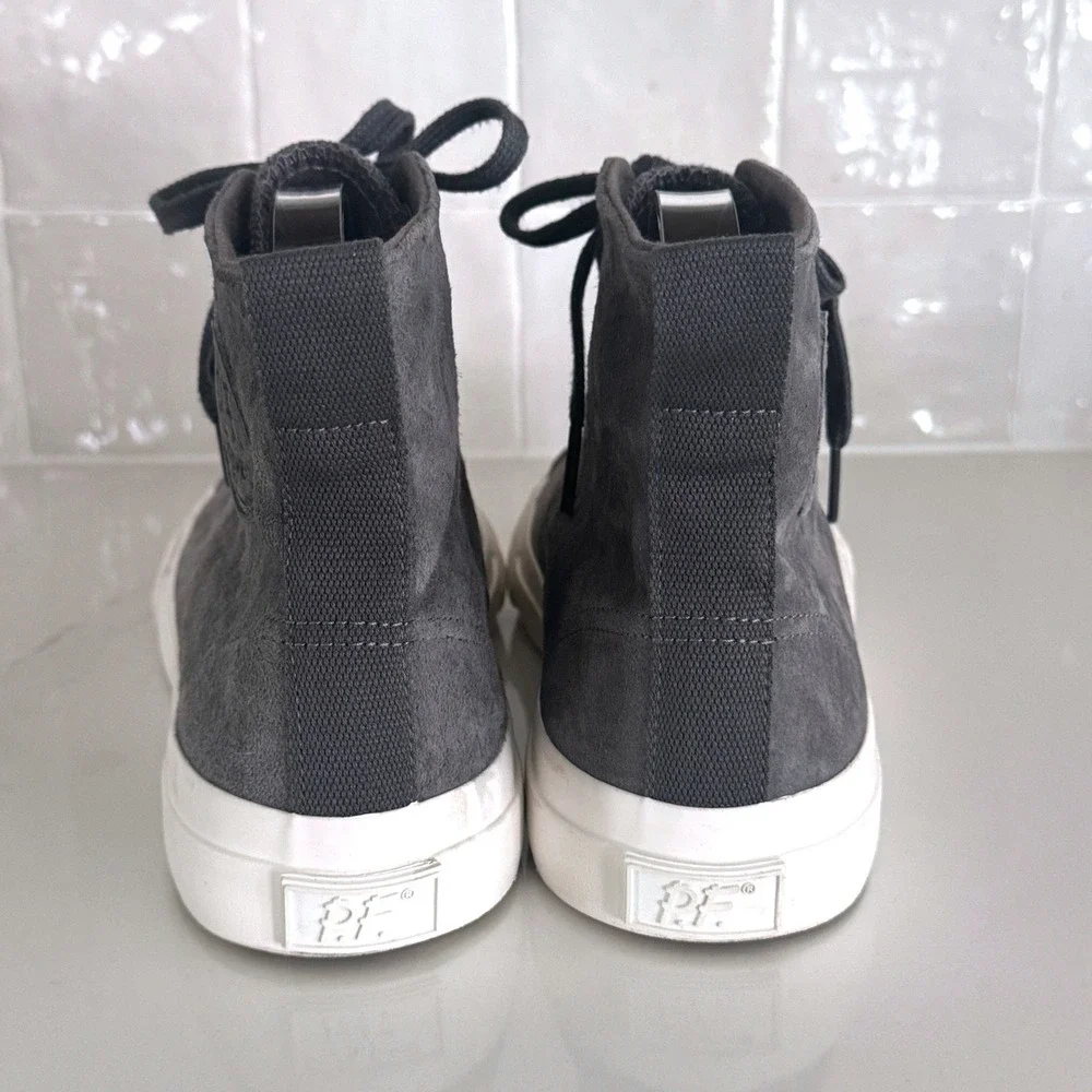 PF Flyers All American Sneakers Mens 7 Womens 8.5 Grey Suede High Top Shoes
